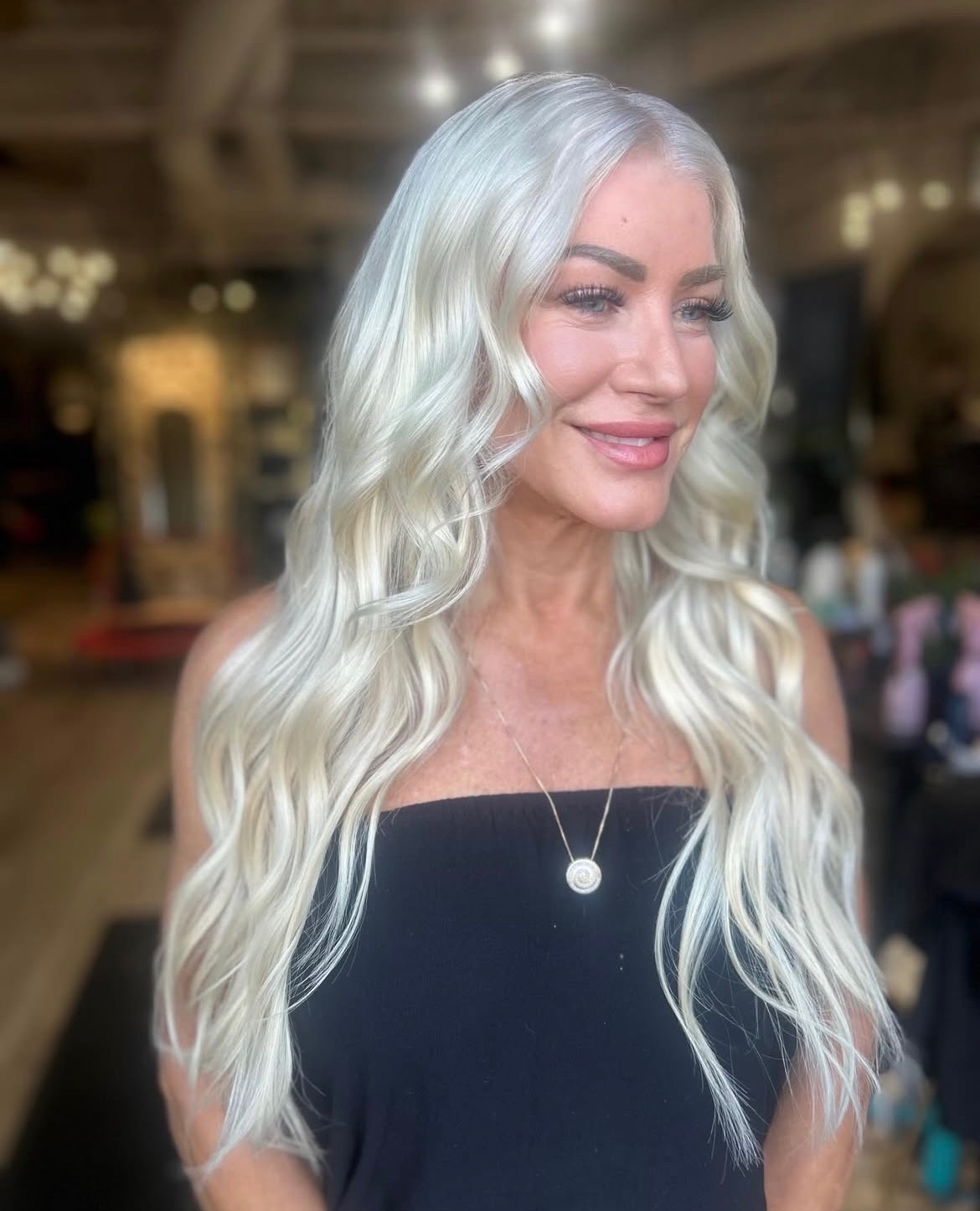 Extensions — platinum blonde Bellami extensions